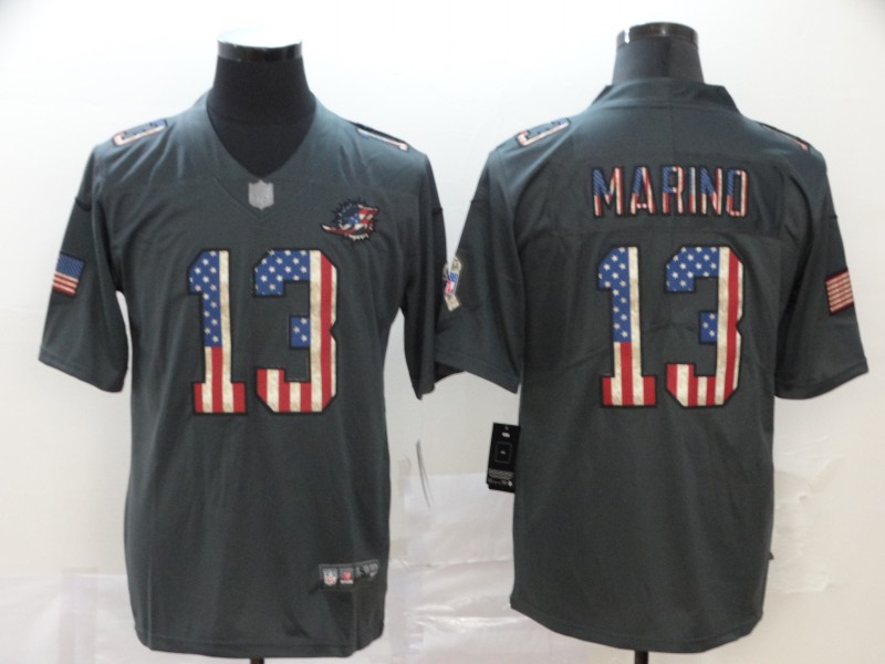 Men's Miami Dolphins Dan Marino #13 Black Alternate Jersey